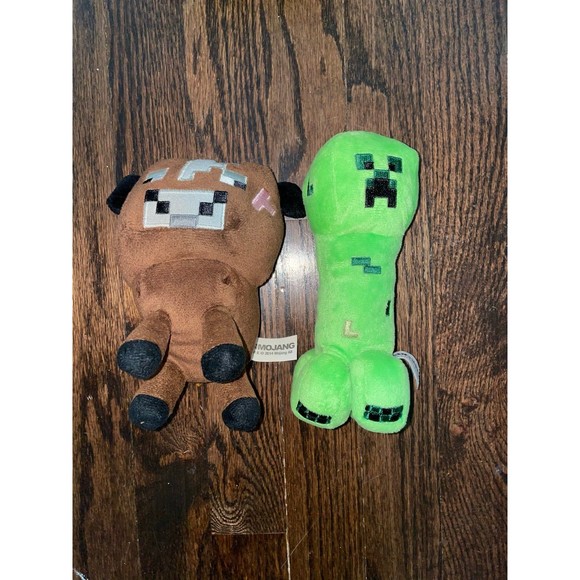 Minecraft Plush Mojang Lot of 2: cow & Creeper - Picture 2 of 4